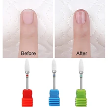 3 шт. 2,35 мм пуля-форма керамическая пилка для ногтей Сменные фрезы для маникюра головки для салонов красоты Professional Home use Маникюр Педикюр Инструменты