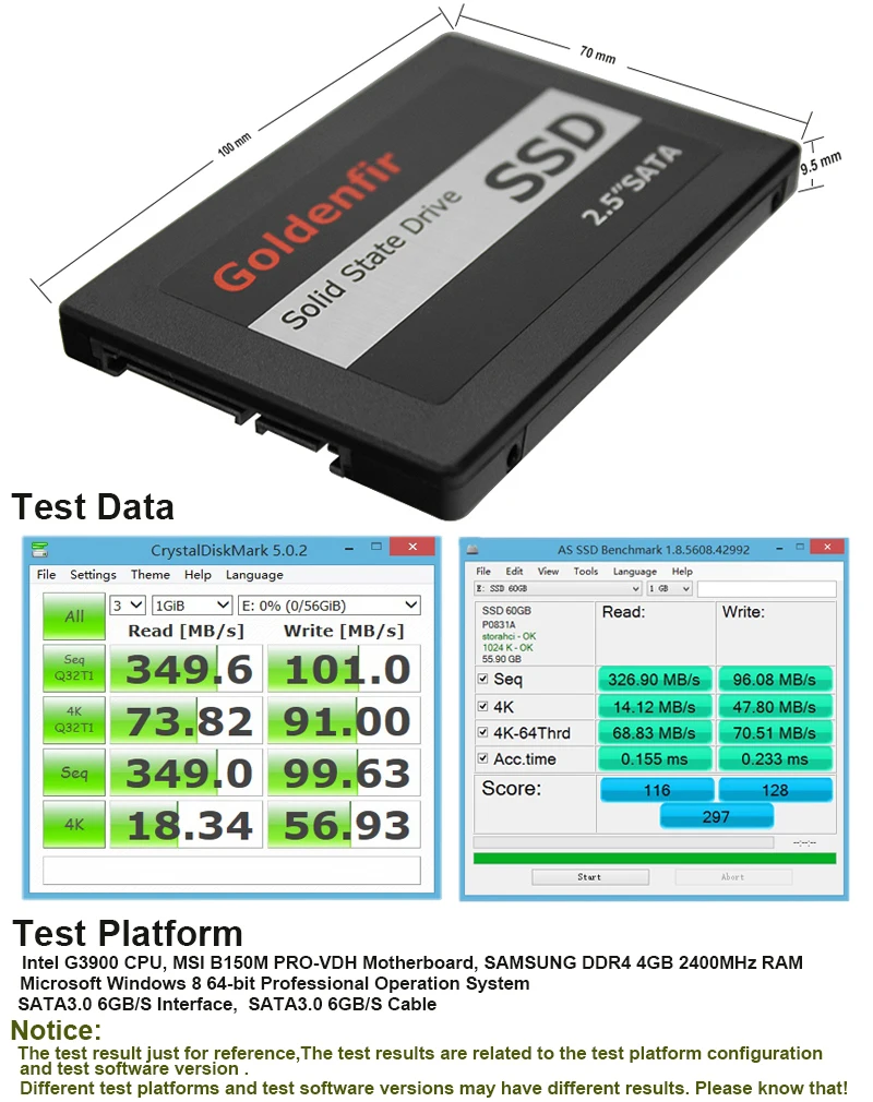 Goldenfir SSD 60 ГБ 120 ГБ 240 ГБ диск для ноутбука Настольный твердотельный ssd 240 ГБ 120 ГБ 60 ГБ 32 ГБ жесткий диск