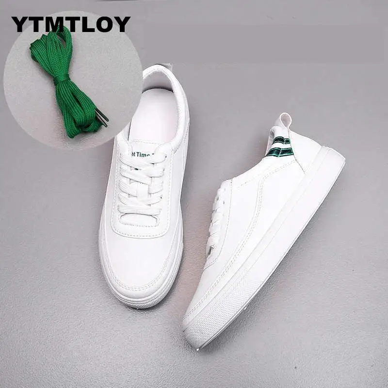 

HOT Women Sneakers Fashion Breathble Vulcanized Shoes Lace up white Casual Zapatos De Mujer Tenis Feminino Casual Green Sapatos