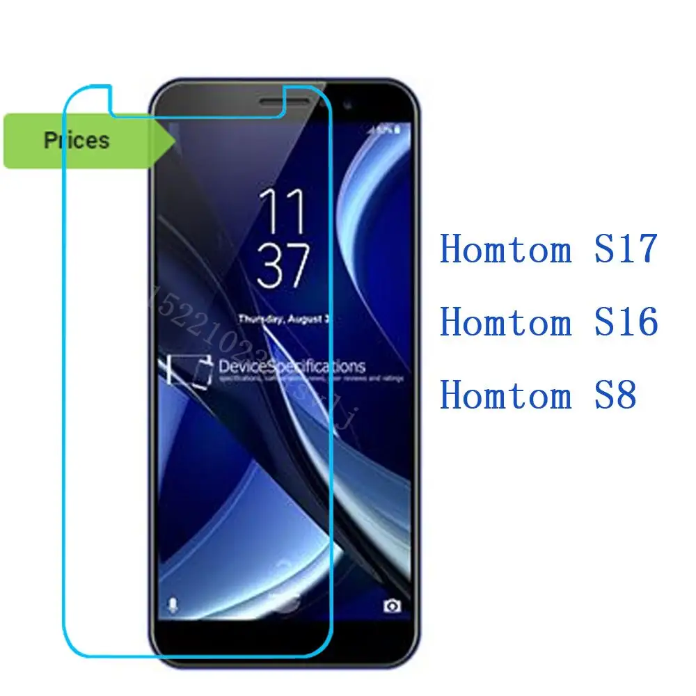 

Homtom S17 S16 S8 Tempered Glass 9H 2.5D Premium Screen Protector Film Mobile Phone Protective Films Case 6