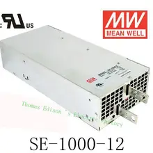 Источник питания MEAN WELL блок переменного тока в постоянный источник питания SE-1000-12 1000 Вт 12 В 83.3A MEANWELL