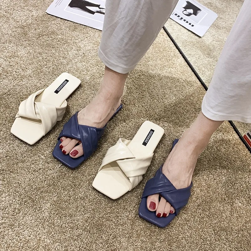 

Shoes Without Heel Slippers Women Summer Slides Fenty Beauty Flat Soft Sliders 2019 Luxury Rubber Casual Bling Fashion