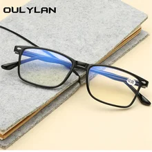 Oulylan очки для чтения, женские и мужские TR90 очки для чтения при дальнозоркости, синие женские очки для дальнозоркости+ 1,5 2,0 2,5