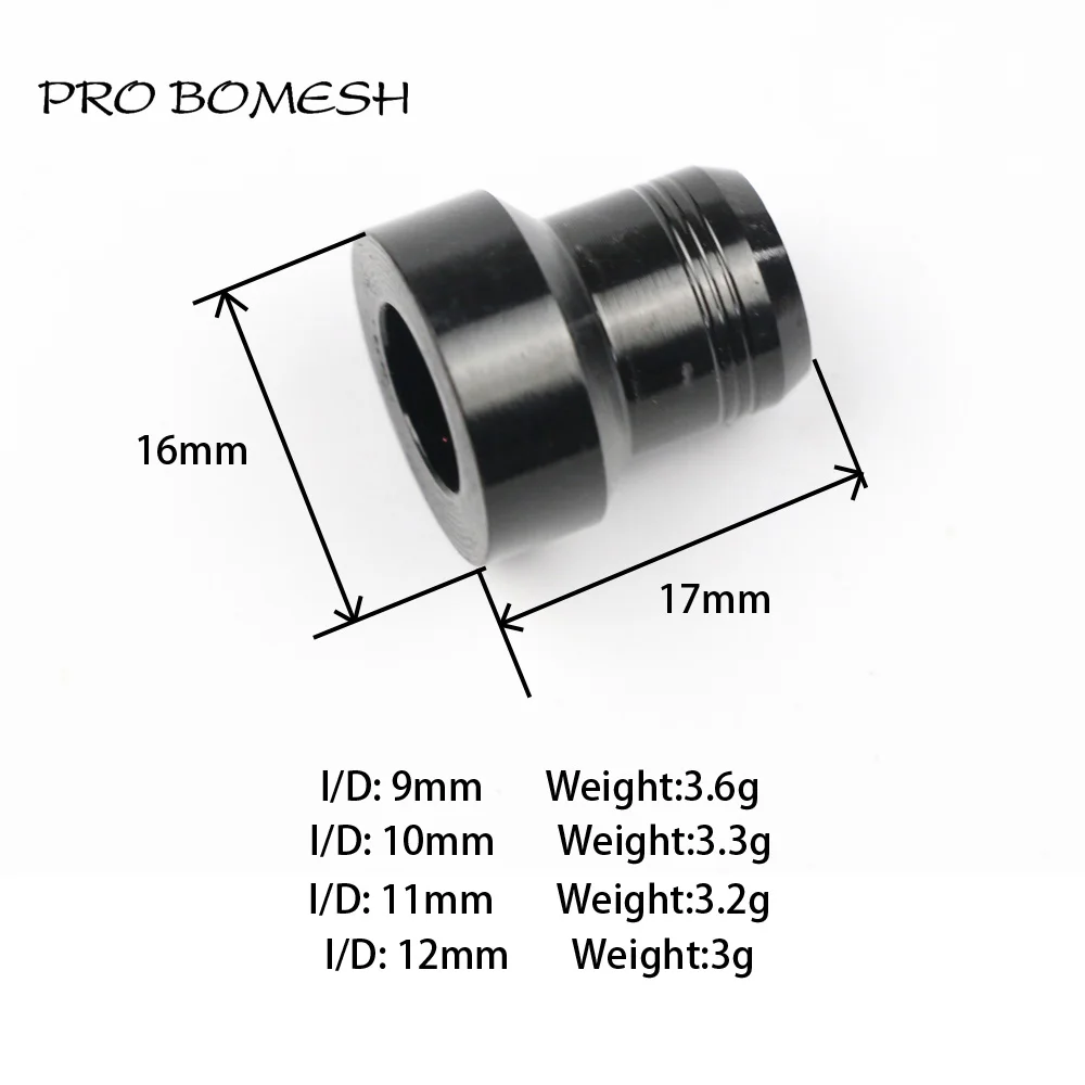 Pro Bomesh, 4 шт./лот, алюминиевая Рыболовная катушка, декоративная отделка, часть, сделай сам, удочка, компонент, аксессуар - Цвет: Цвет: желтый