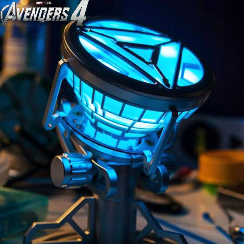 

Avengers 1:1 Iron Man Arc Reactor Prop Repica Action Figure Remote Light Arc MK2 Iron Man DIY Model Assembled Chest Lamp Toys