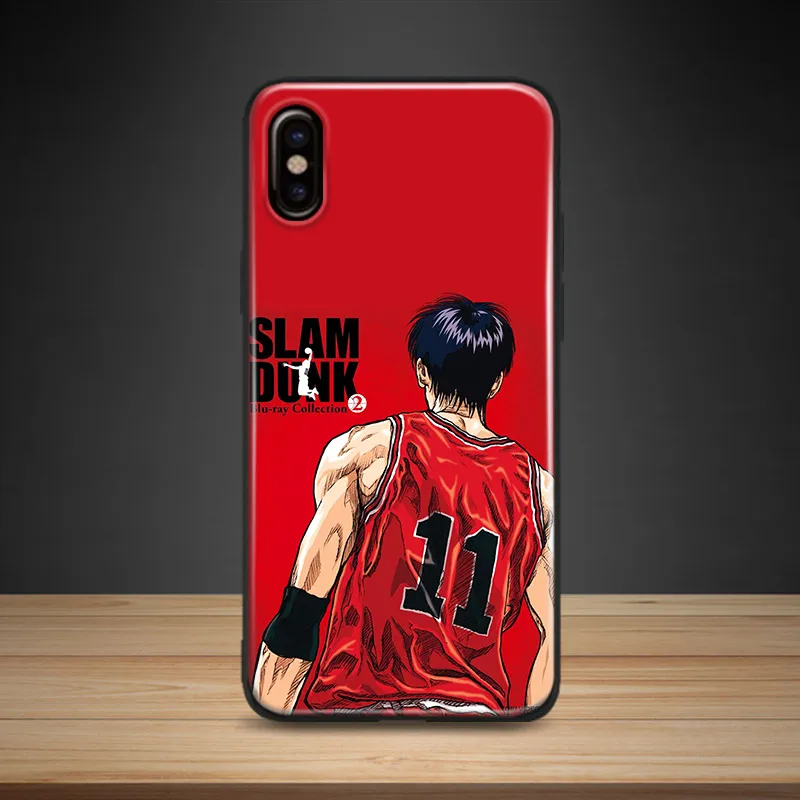 

Slam dunk anime Kaede Rukawa Soft Silicone Phone Case Cover Shell For Apple iPhone 5 5s Se 6 6s 7 8 Plus X XR XS MAX