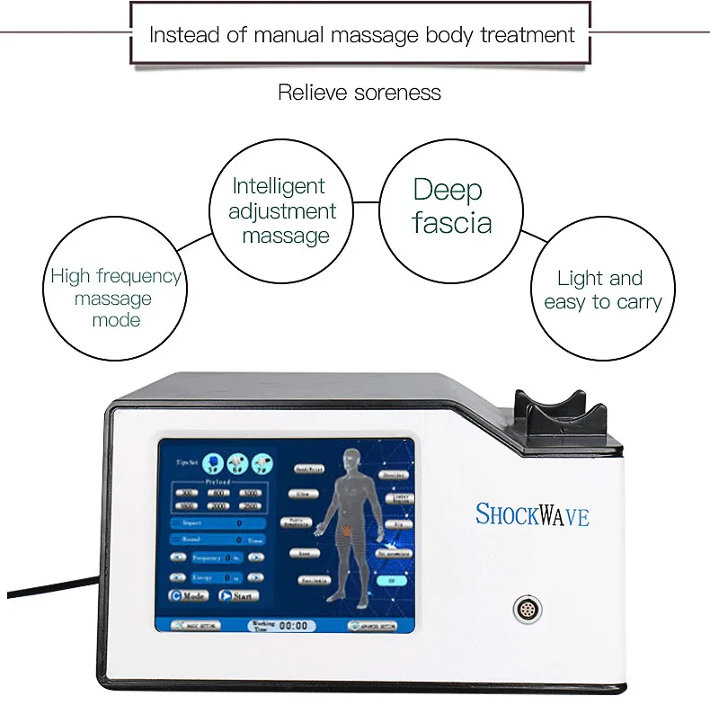 Портативная физическая шоковая волновая терапия машина для облегчения боли Shockwave терапия для эрекции дисфункции ED
