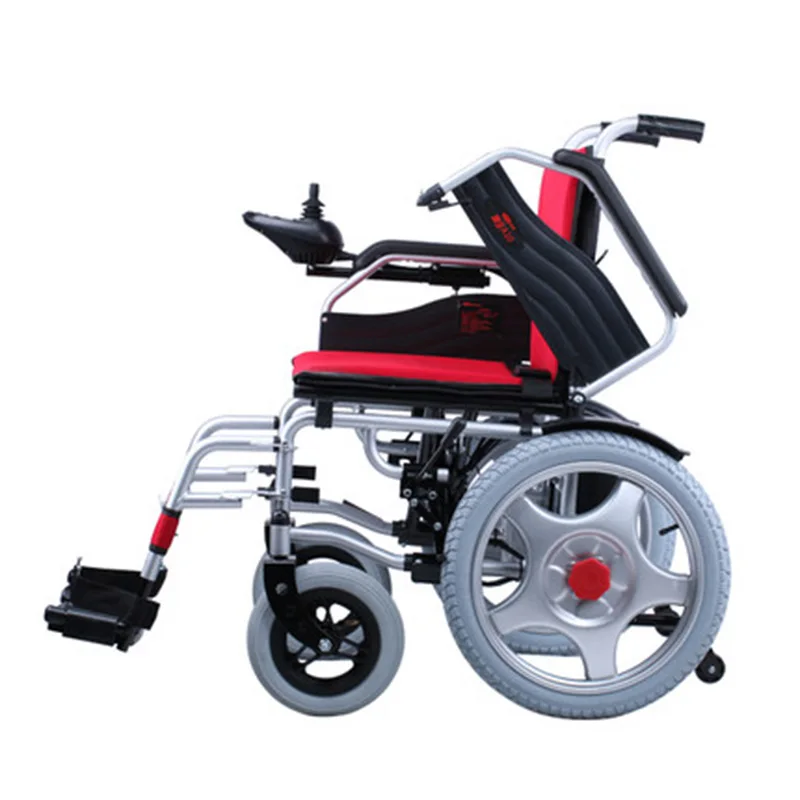 Perfect Foldable Medical Power Wheelchair Electric Handicapped Scooter with Powerful battery Double Motors for the Disabled and Elderly 2