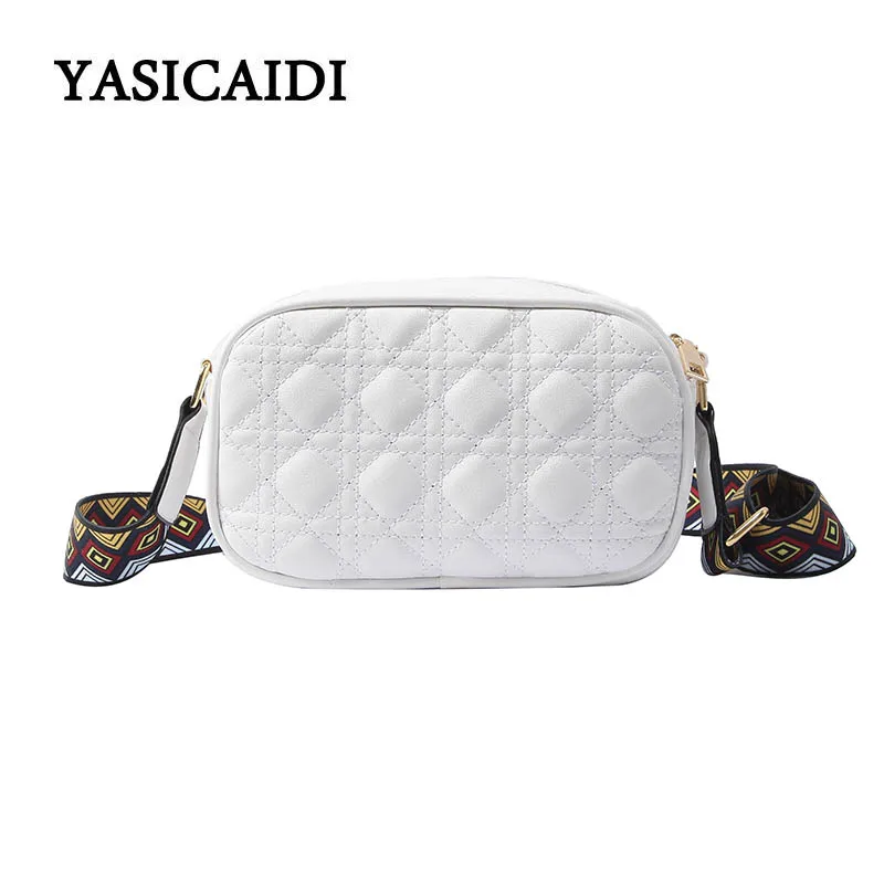

Leather Messenger Bag Women Stripe Wide Shoulder Straps Lingge Pu Leather Shoulder Bag Luxury Woman Bags Designers