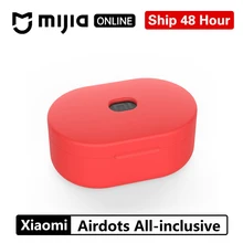 Силиконовый чехол для Xiaomi Mijia Redmi Airdots Молодежная версия Bluetooth наушники TWS защитный чехол для зарядки мягкий чехол из ТПУ