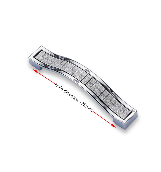 KAK цинковый сплав хрустальные стеклянные ручки шкаф ручки для выдвижных ящиков кухонный шкаф ручки мебельная ручка с хрустальной фурнитурой - Цвет: silver silver 128mm