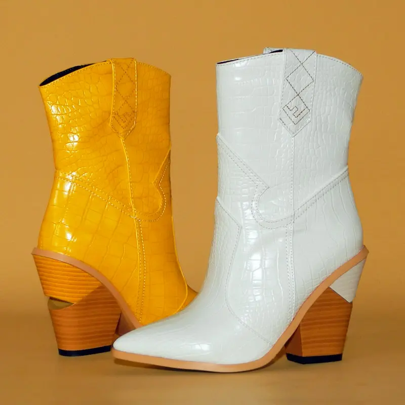 yellow cowgirl boots
