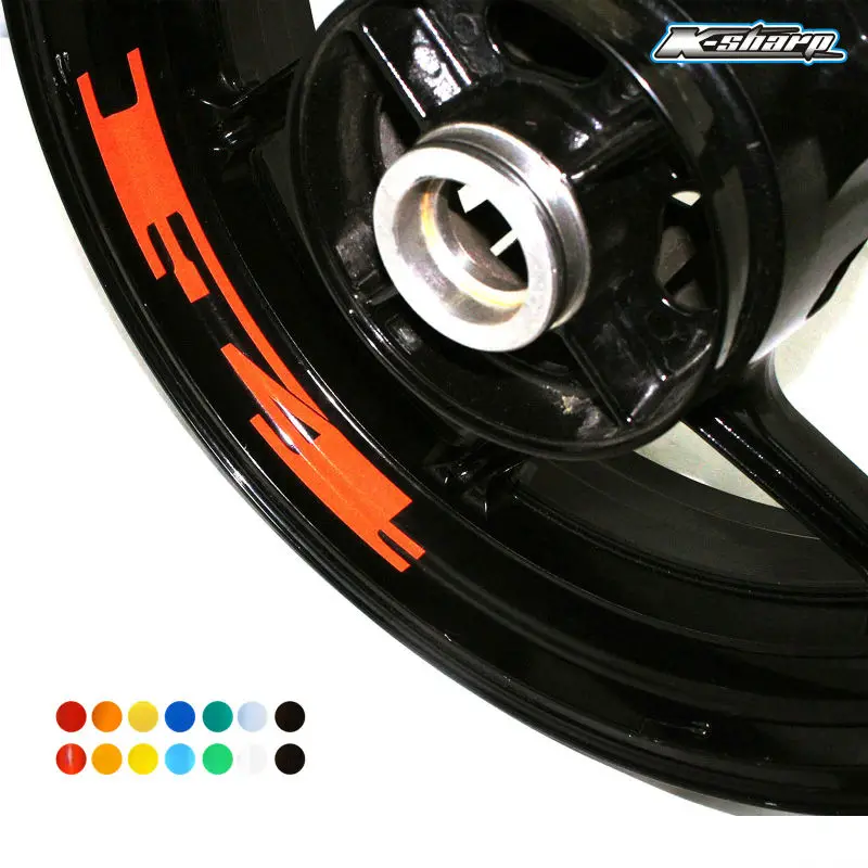 

8 X CUSTOM INNER RIM DECALS WHEEL Reflective STICKERS STRIPES FIT MV AGUSTA F4