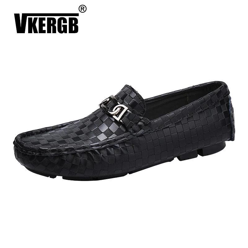 

VKERGB Flat Boat Shoes Summer Men Loafers Genuine Leather Moccasin Loafers Designer Men casual driving shoes Hot Sale Moccasins