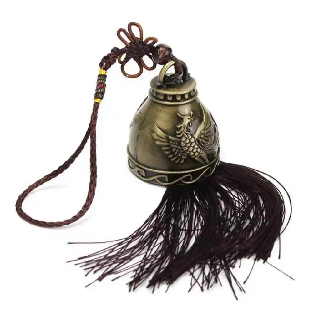 

Vintage Blessing Wind Chime Lucky Wind Chime Feng Shui Bell Chinese Knot for Good Luck Fortune Home Car Crafts