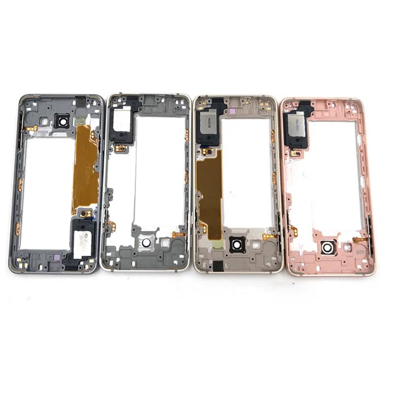 A310 A510 A710 для samsung A3 A5 A7 A310F A510F A710F средняя передняя рамка Корпус ЖК-шасси с объективом камеры