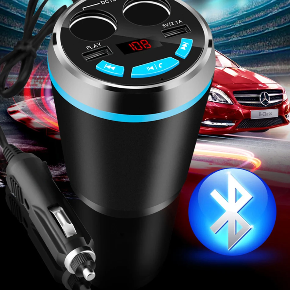HOTNOW Bluetooth автомобильное зарядное устройство прикуриватель Handsfree Car Kit MP3 плеер