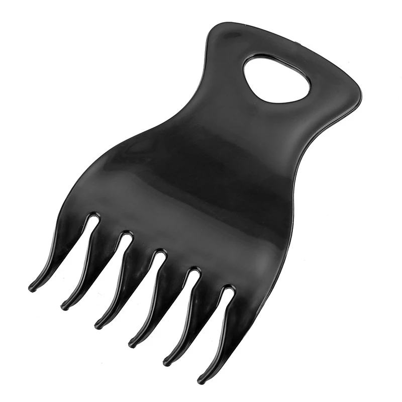 Bending Wide Tooth Shark Plastic Comb Detangler Curly Hair Salon