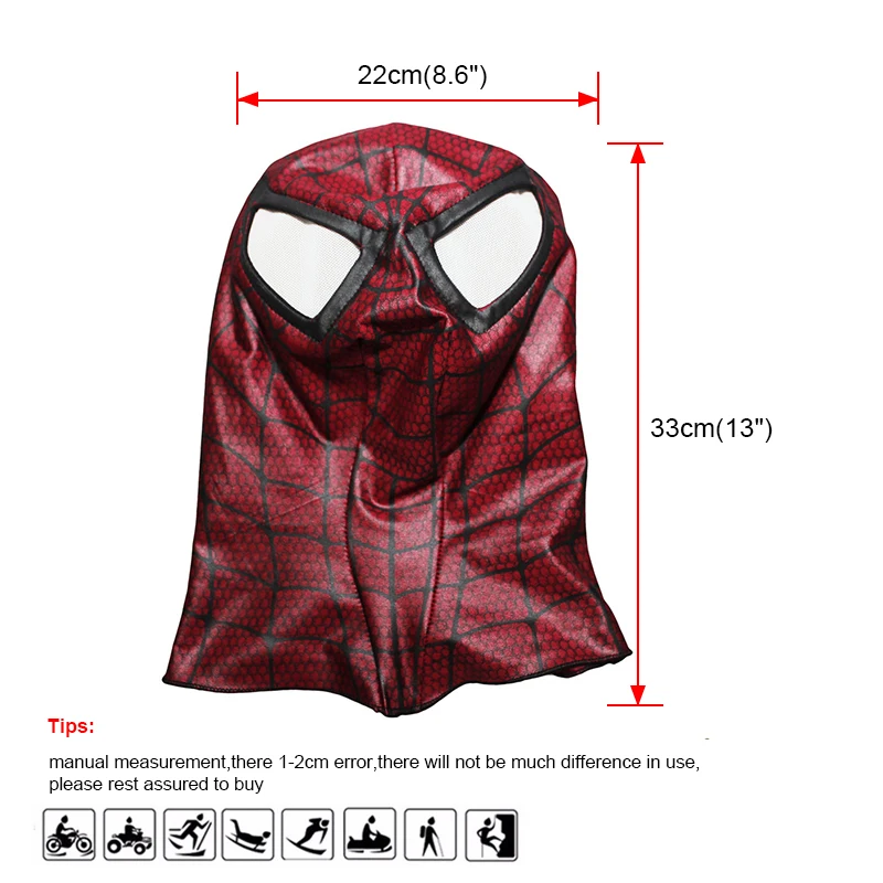 Удивительный Человек паук Красная маска Человека паука Carnage Косплей Костюм