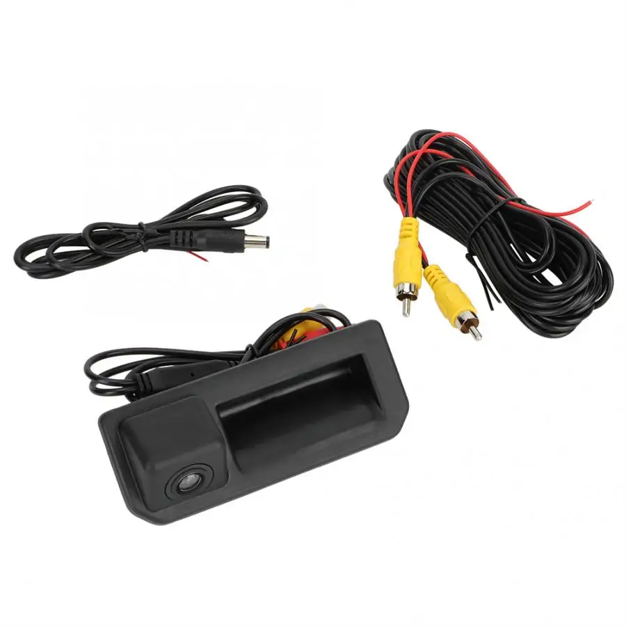

Car Rearview Rear View Reversing Parking Trunk Handle Camera For Audi A5 Q2 skoda Kodiaq Pixel 648 * 480 black ABS DC12V