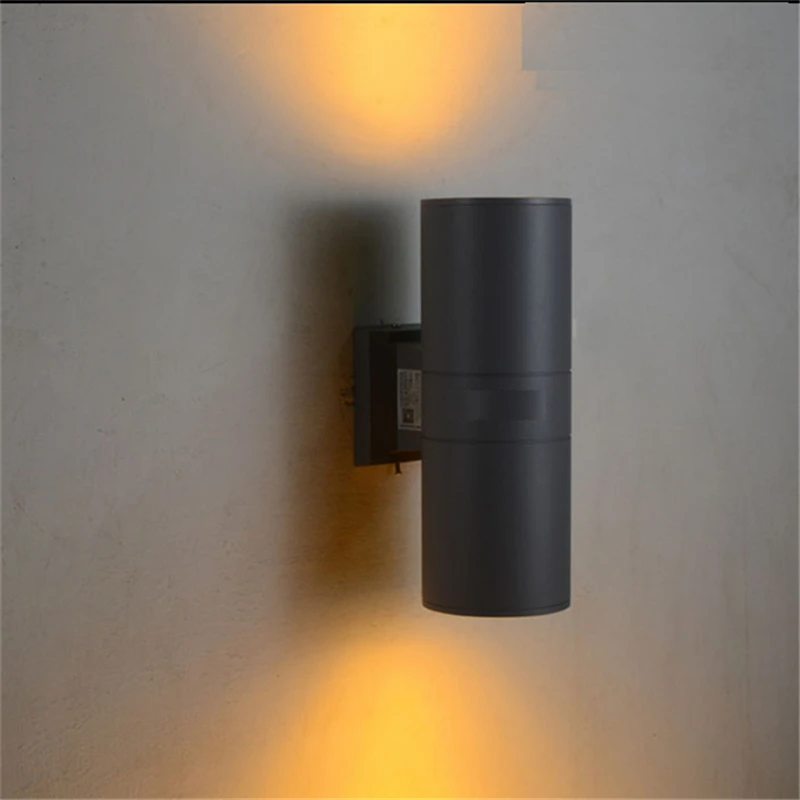 100-240Vac 6W IP65 double side color emitting outdoor surface mounted led wall lamp for fascade ,villa ,porch ,garage