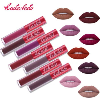 

KADALADO 6pcs/Kit Waterproof Lipstick Long Lasting Matte Liquid Lipstick Set Lip Gloss Lip Tint Kit Cosmetics Makeup Lip Stick