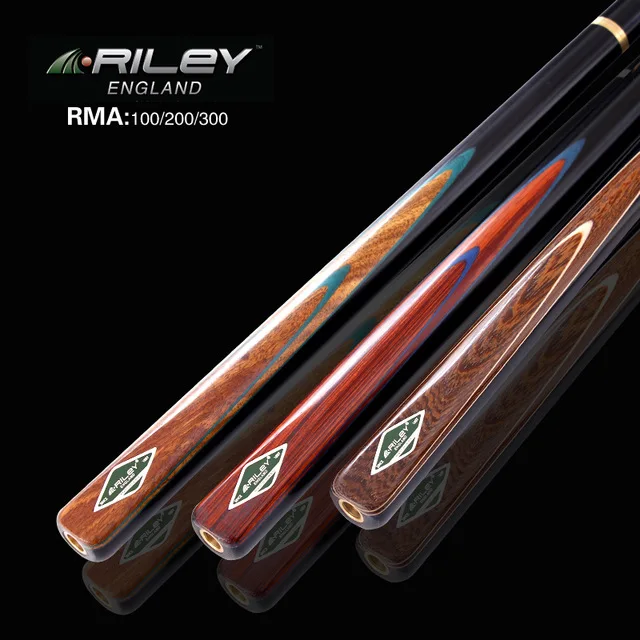 Riley импортный снукер кий, модель RMA100/200/300145 см, cue tip почти 10 мм, Пепельный деревянный вал, 3/4 ручной бильярдный кий