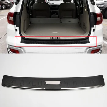 

For Toyota Fortuner AN160 2016-2019 Rear Trunk Boot Outer Bumper Guard Protector Cover Car Styling