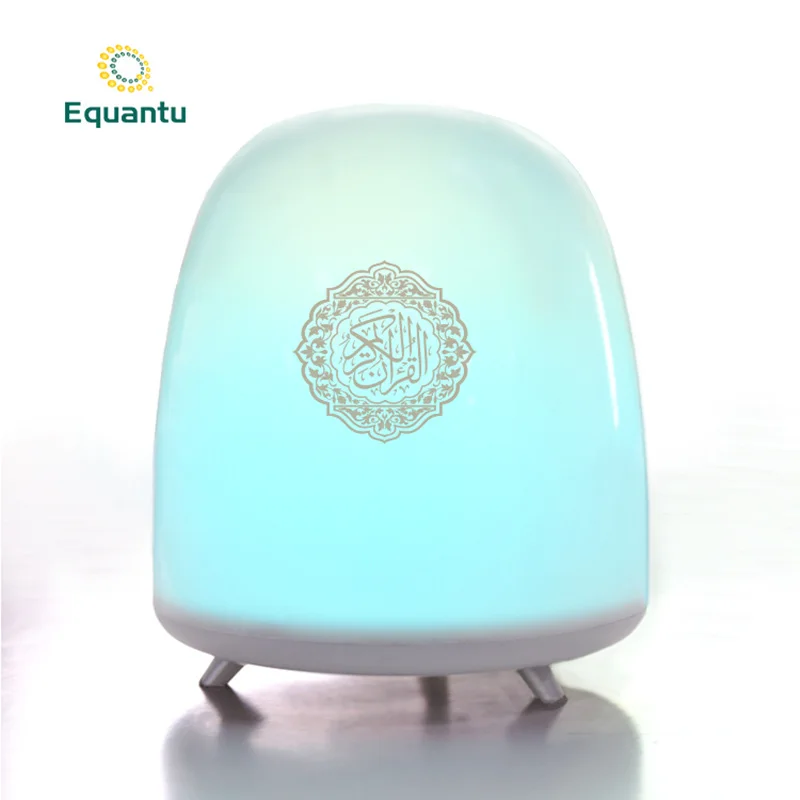 

2019 Equantu Smart Touch Nightlight Quran Speaker Ramadan Qu'ran Player Remote Control LED Lamp Wireless Bluetooth Speaker