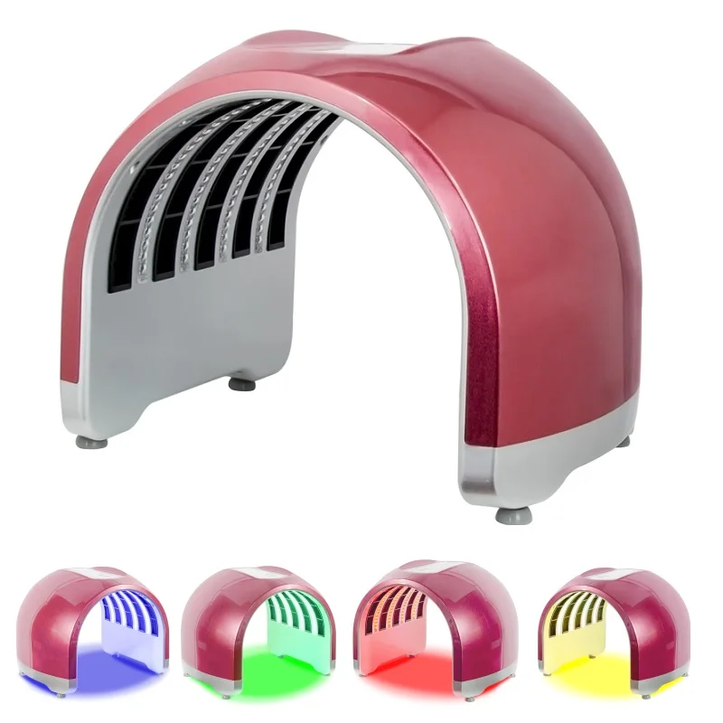 Red/Blue/Green/Yellow LED PDT Photo Dynamic Therapy Facial Light Beauty Machine With Heating - 33025516355