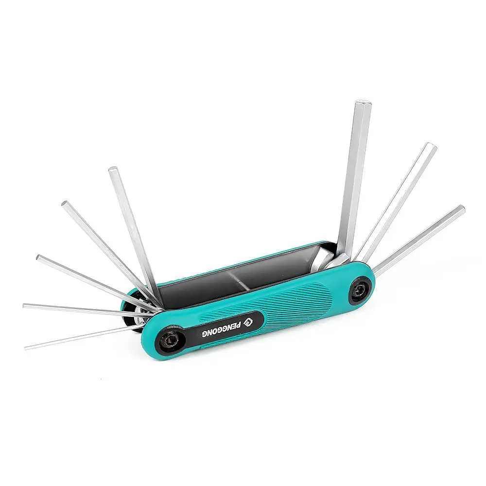 

Bicycle Appliance Repair Tool PENGGONG Folding Hex Screwdriver Chrome Vanadium Steel Screw Multi-size Hexagonal Screwdriver