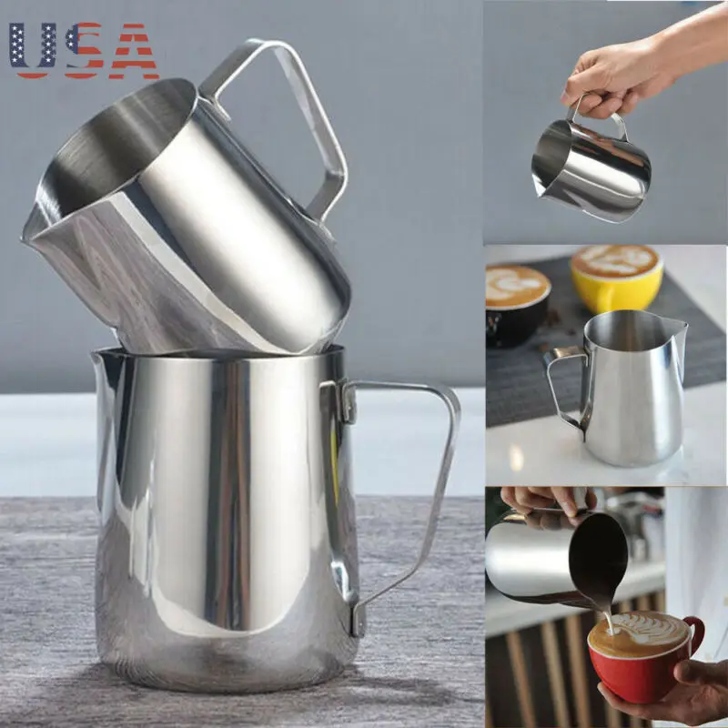 

Fantastic Kitchen Stainless Steel Milk frothing jug Espresso Coffee Pitcher Barista Craft Coffee Latte Milk Frothing Jug Pitcher