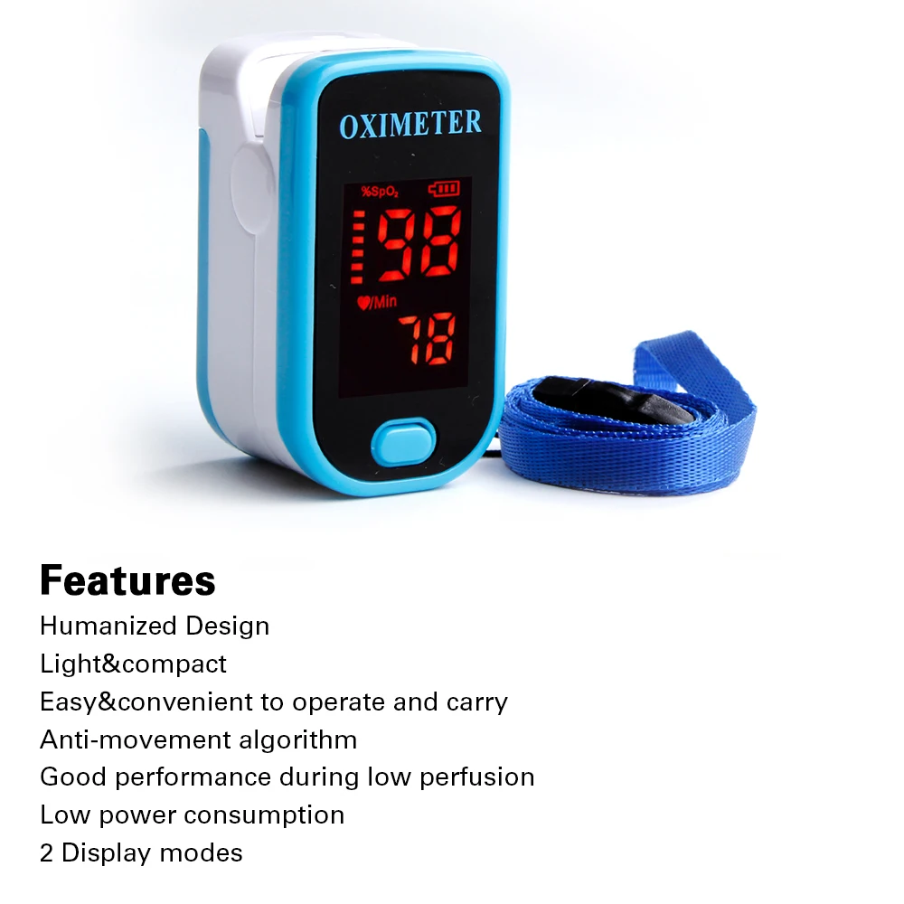 Portable Finger Pulse Oximeter Medical Equipment LED Pulse Oximeters Saturometro Heartrate Monitor Digital Oximeters