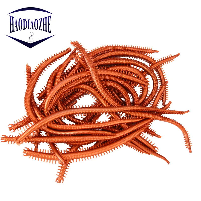 

10PCS/Lot Soft Fishing Lures 13.5cm 1.9g Artificial Sea Worms Soft Bait Silicone Lifelike Fishy Smell Lures Fishing Tackle
