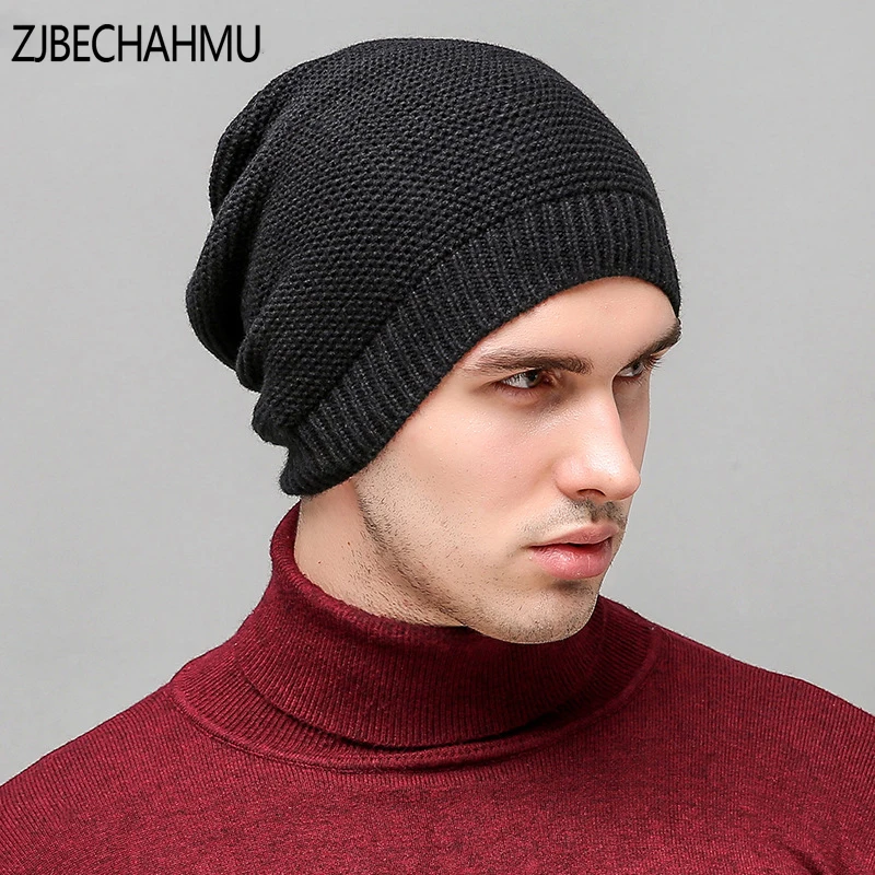 

2017 New Winter Hats Solid Hat Female Unisex Plain Warm Soft Women's Skullies Beanies Knitted Touca Gorro Caps For Men Women