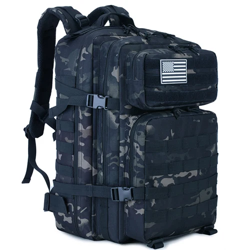 45l Military Tactical Camo Backpack Outdoor Army Assault Molle 