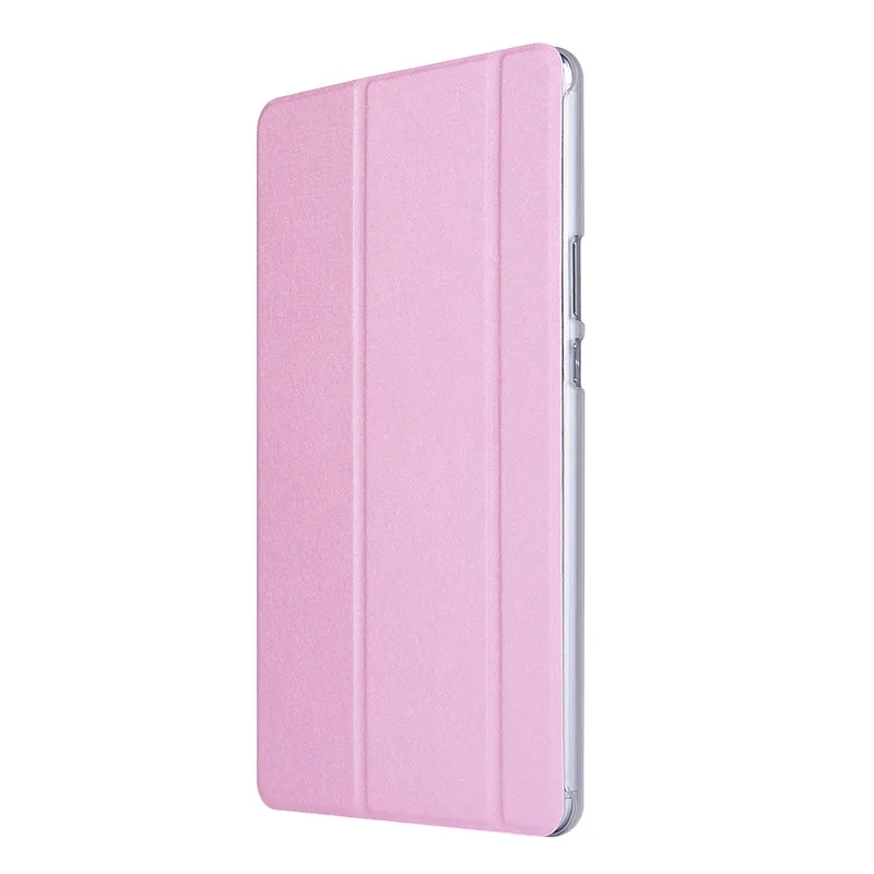 pink Тонкий чехол для huawei MediaPad M3 Lite 8,0 CPN-L09 CPN-W09 CPN-AL00 чехол-подставка с откидной смарт-крышкой из прозрачной крышкой чехол+ ручка+ защитная пленка на экран - Цвет: pink
