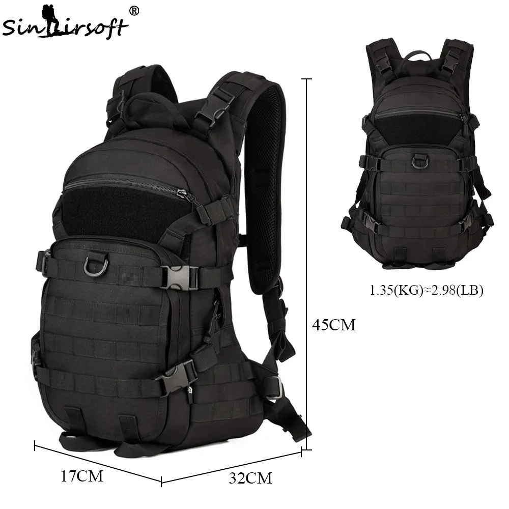  SINAIRSOFT Outdoor Military Tactical Backpack Trekking Sport Travel 25L Nylon Camping Hiking Rucksa
