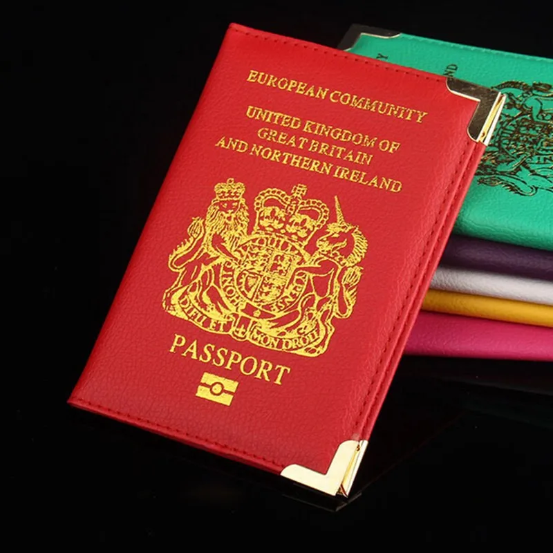 Новинка в британском стиле с отделением для паспорта, Европейский Соединенного Королевства Британии PU искусственная кожа протектор чехол для паспорта, сумка для хранения