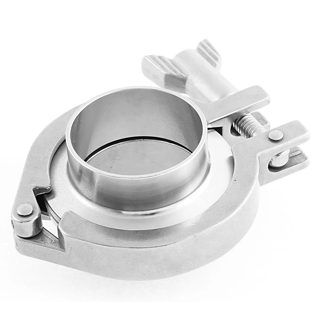 

UXCELL 316 Stainless Steel 45Mm Dia Tri-Clamp Type Hygienic Sanitary Weld Pipe Clamp Ferrule Set
