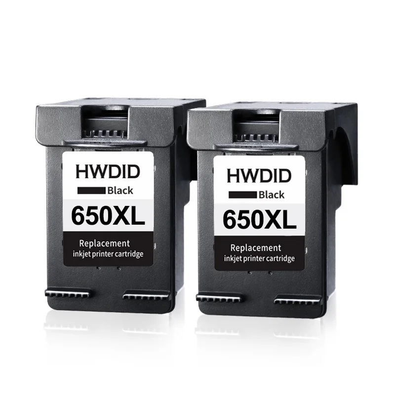 HWDID 650XL черный/COL сменный картридж для hp 650 XL для hp 1515 Deskjet 1015 4645 2515 2545 2645 3515 3545 4515 - Цвет: 650xl Black x 2