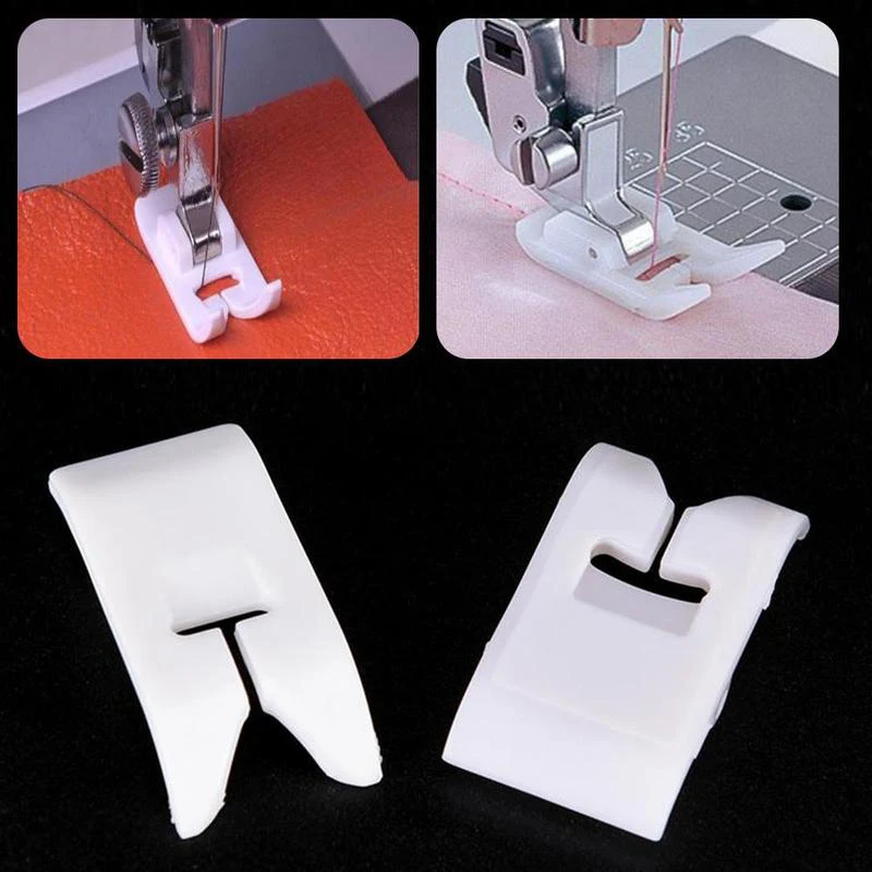 

New High Quality Leather Pressure Foot Teflon Non-stick Pressure Foot Teflon Snap On Sewing Presser Home Sewing Machine Flat-Bed