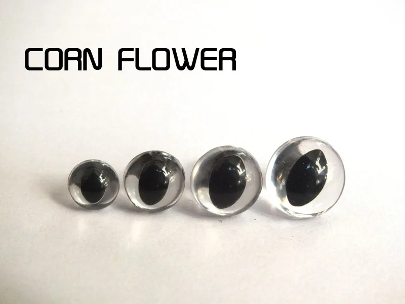 40pcs/lot 7.5mm/9mm/10.5mm/12mm plastic safety toy cat eyes for plush doll accessories--color optionssories--You can choose size 60pcs x toy accessories 12mm silver gray color cat safety eyes