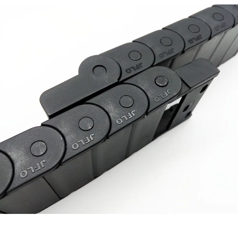 JFLO 1 Meter 15 Series Drag Chain Wire Carrier Cable Holder Protection Towline For CNC Tools Semi-enclosed Type Interior Opening
