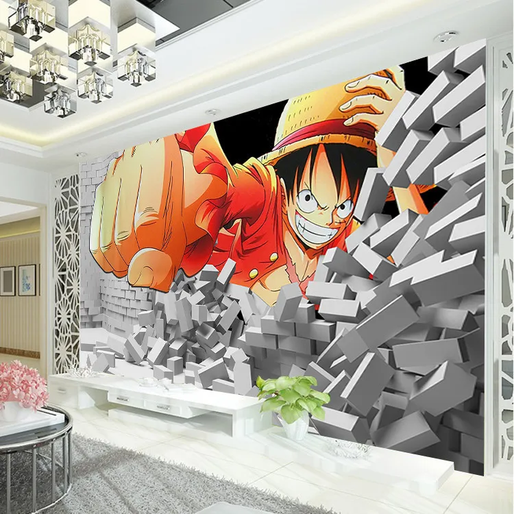 Art Poster One Piece Luffy Japan Anime Boy Room Club Wall Cloth Print 7 Art Posters Leezy In