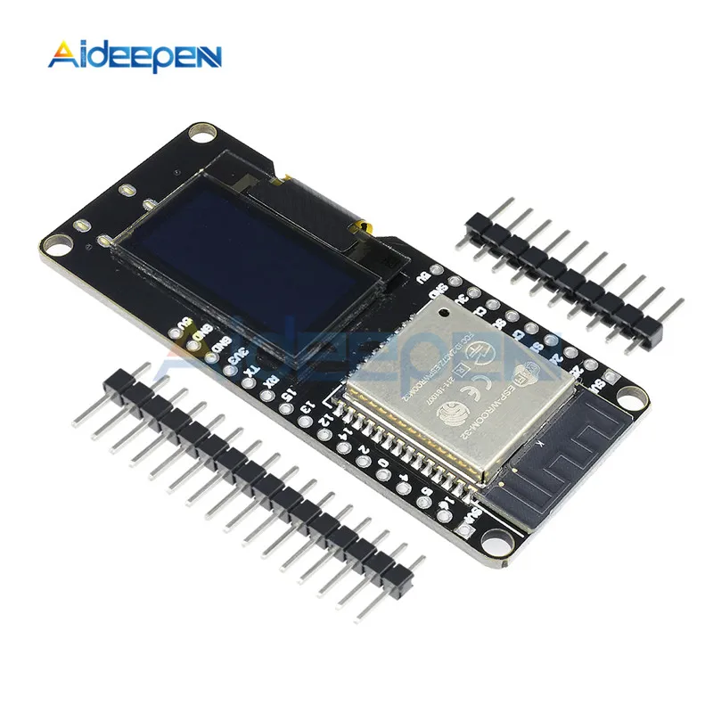 Модуль макетной платы ESP32 0 96 дюйма OLED 2 4 ГГц беспроводной Wi Fi Bluetooth поддержка STA AP