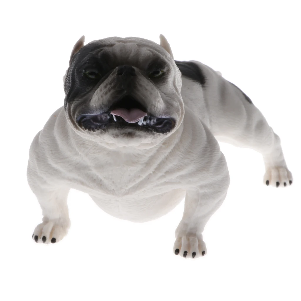 Animal Figurine American Bully Pitbull Figure Dog Model Toy Home Collectibles Decor Ornaments