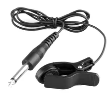 Clip-on Piezo Pickup gitara w/7ft. Przewód-świetny jako tymczasowe odbioru na skrzypce Ukulele Sax Banjo struny instrumentu części(China)