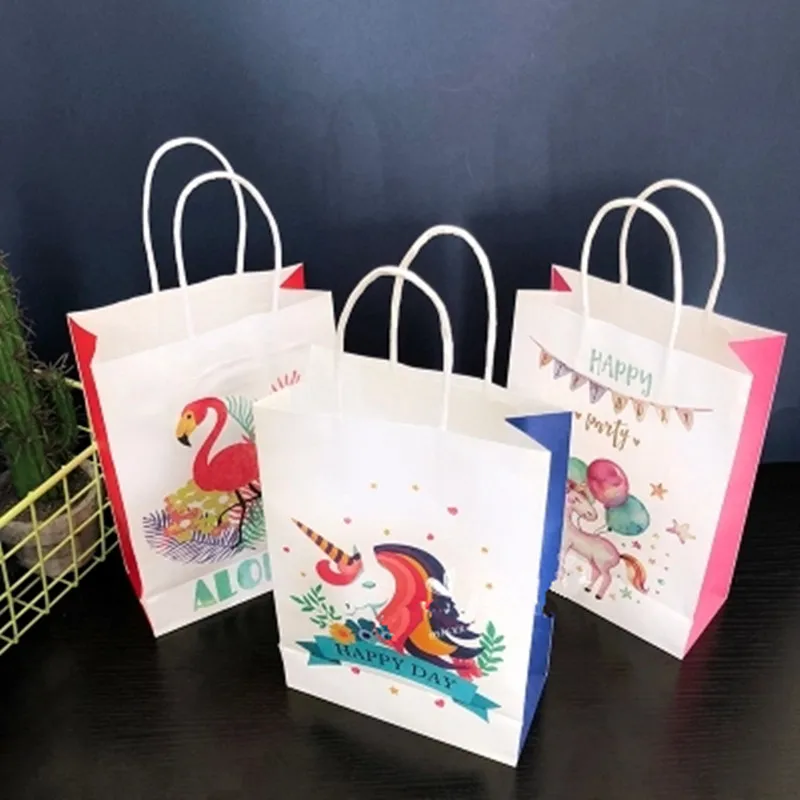 6pcs-Unicorn-Paper-Gift-Bag-Packaging-Birthday-Party-Decorations-Kids-Unicorn-Candy-Bag-With-Handle-Unicorn