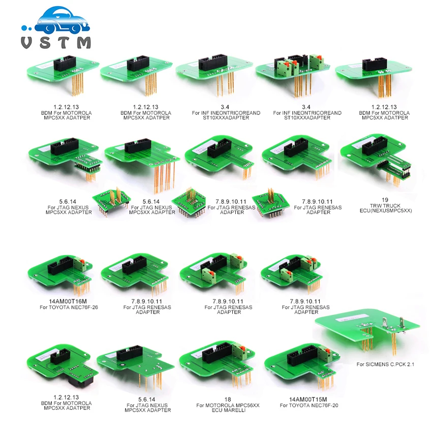 

LED BDM Frame ECU RAMP Adapters KTM Dimsport BDM Probe Adapters Full Set KTAG KESS KTM Dimsport BDM Probe Adapter 22pcs Adapter